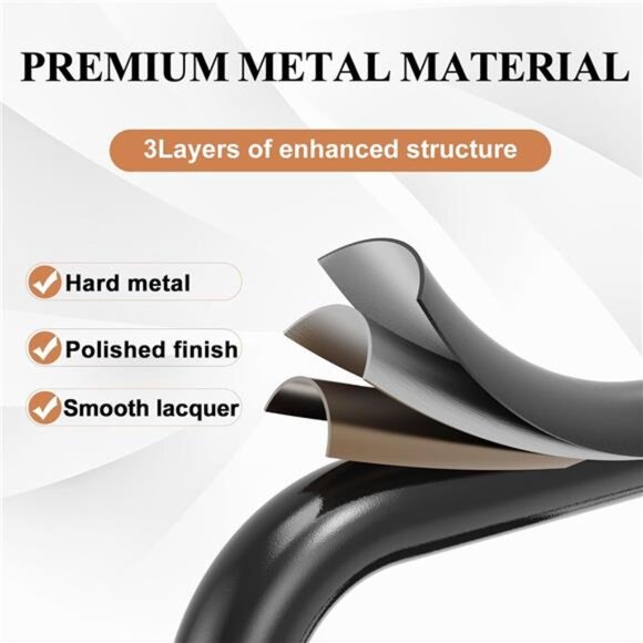 Step Ladder, Folding Step Stool with Wide Anti-Slip Pedal, Sturdy Steel Ladder - Picture 3 of 7